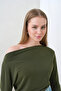 Women's Boat Neck Bat Sleeve Lycra Combed Cotton Blouse 13001 - 4