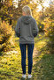 Women's Thick Winter Fabric Oversized Long Sleeve Unprinted Cotton Fleece-Lined Zipper Jacket - 4