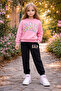 Girls' Tracksuit Set, Top and Bottom Set, Combination Set - 3