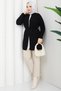 Women's Tok Straw Knitted Belted Knitwear Cardigan - 2