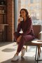 Women's Zippered Hooded Crop Tracksuit Set - Relaxed Fit Street Style - 4
