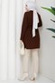 Women's Tok Straw Knitted Belted Knitwear Cardigan - 7