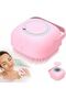 2pcs silicone bath shower gel pouch with reservoir shampoo exfoliating body massage brush - 6