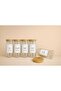 Glass 6-Piece Spice Jar Set with Bamboo Lids 250 ml Spice Set with Spoon and Label - 2