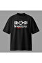 تي شيرت The World Is Flat Boxer Motor قصة فضفاضة - 2