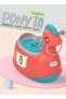 Ponyta Baby Potty Training Seat Chair with Cushion Seat, Closing Lid, & Removable Bowl - Red - 7