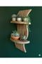 Wave Pattern Decorative Wall Shelf