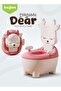 Deer Baby Potty Training Seat for Kids- Realistic Potty Toilet Seat with Removable Tray (Pink) - 2