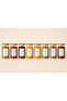 Borosilicate Glass with Bamboo Lid 8-Piece-250 ml Seasoning Set with Spoon and Label