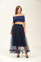 Ruffle Detailed Long Tulle Skirt - 3