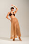 Ruffle Detailed Long Tulle Skirt