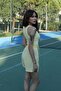 Halter Neck Yellow Tank Top - 3