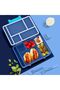 Lunch Box for Kids School with Compartments, Bento box, Leak-proof for Boys, Snack Box (Blue Space) - 2
