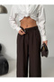 Wide Leg High Waist Pants - 2