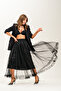Ruffle Detailed Long Tulle Skirt - 4