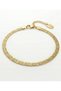Steel Italian V-Line Bracelet 4 mm Gold Color |   Non-Tarnishing, Women'S, 2 Years Warranty - 2