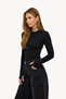 Women's Finger Detailed Bodysuit Set of 3 - Black Ice Blue Brown - 4