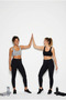 Set of 2 Thick Strap Cotton Combed Bustier - Wire-Free, No Underwire Half Tank Top Sports and Sleep Bra - 7