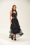 Long Lined Layered Ruffled Long Tulle Skirt - 5