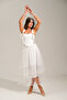 Long Tulle Skirt with Long Lining and Bias Binding at the Hem - 4