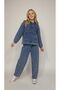 Young Girl's Denim Jeans Set Hooded Hijab Model-Aüt-1041 - 4