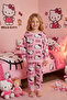 Hello Ki̇tty Patterned Girls' Pajama Set - 8