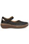 Rovner Genuine Leather Women's Ballerina Shoes Black - 3