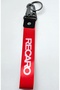 Recaro Red Cloth Auto-Moto Keychain Quality Accessory 19cm Fabric Keychain - 2