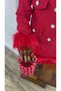Girl's Skirt, Jacket, Tok, Pearl Bag, 4-Piece Set - 5