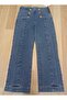 Women's Retro-Inspired Gold Button Sailor Jeans - High Waist & Wide Leg - 4