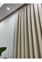 Luxury Linen Background Curtain 1/2.5 Medium Pleat - Cream - 4