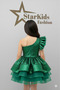 Girls' Green Sequin Evening Dress, Girls' Birthday Dress - 2