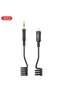 Nb-R255B Type-C to 3.5mm Aux Audio Cable Gold Tip Spiral Silicone for iPhone 15 16 Samsung Car Compatible - 2
