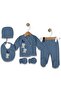 5-Piece Hospital Discharge Set with Moon and Teddy Bear Embroidery - 2