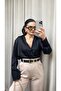    Black Satin Shirt - 3