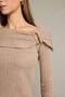 Open Shoulder Buckle Detailed Long Sleeve Blouse G3335Ax25Au - 5