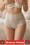 Casual Abdominal Waist Lifting Underwear Elegant Very Stylish Flexible Comfortable Lace Ecru Women's High Waist Venus Panties - 3
