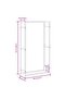 Firewood Rack Matt Black 80x28x154 cm Steel - 3