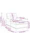 Chaise Lounge with Cushion Dark Grey 91 x 157 x 91 cm Fabric - 3