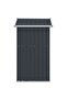 Garden Shed Anthracite 126x97.5x177 cm Galvanised Steel - 4