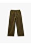Comfortable Fit Waist-Tie Pocketed Pants - Loose Straight Fit Jeans - 2