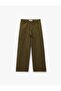 Comfortable Fit Waist-Tie Pocketed Pants - Loose Straight Fit Jeans