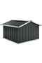 Garden Robot Lawnmower Shed 92x97x63 cm Galvanised Steel Anthracite - 4