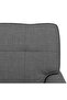 Chaise Lounge with Cushion Dark Grey 91 x 157 x 91 cm Fabric - 8