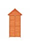 Garden Tool Shed Brown 89x52.5x175 cm Solid Wood Pine - 4
