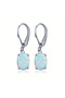 C1192 2 1pair Fashion Simple Oval Synthetic Jewel Pendant Elegant Earrings for Women, Perfect Access - 7