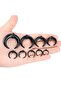 Face Earrings Moon 18Pcs Acrylic Septum Pincher Tapers C Shape Buffalo Ear Taper Kit Stretching Expa - 2