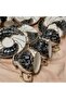 Black Gold 6-Piece Porcelain Hand-Painted Coffee Cup Set - 3