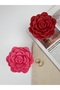 Handmade Pink Rose & Floral Patterned Decorative Box with Lid |   Organizer & Plug-In-1 Piece Pink - 3