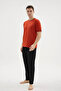 100% Cotton New Season Men's Stylish Design Pajama Set - 8